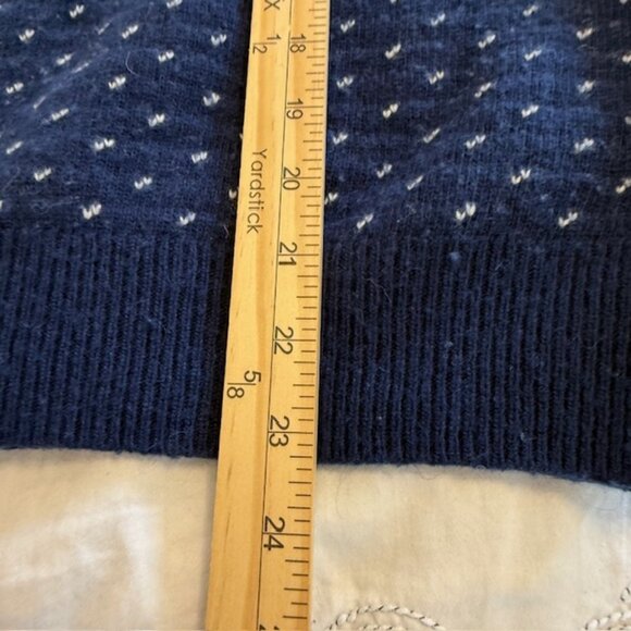 Vineyard Vines Sweater Sm Shark Design Quarter Zip Pullover Merino Wool Alpaca - Picture 10 of 10